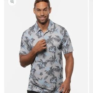 Travis Mathew Take The Bait Floral Hawaiian Golf Polo
